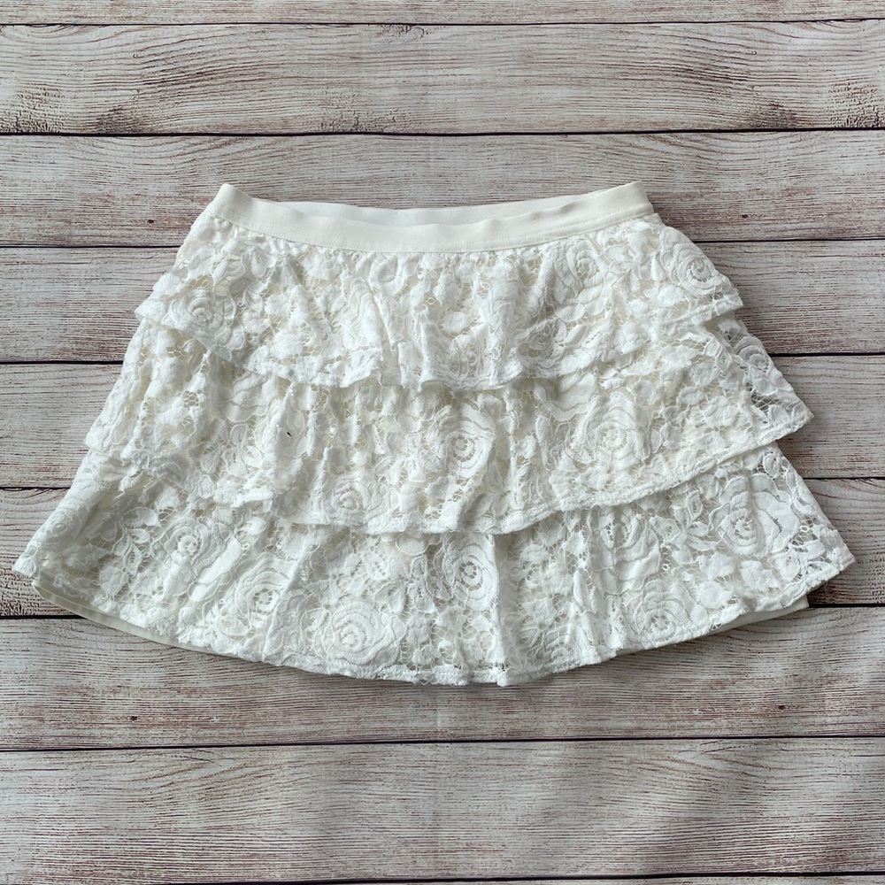 Justice Lace Tiered Skirt